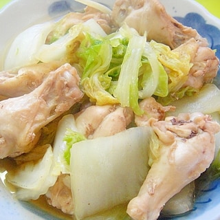 鶏手羽元と白菜のあっさり煮